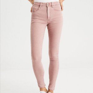 {AEO} blush skinny jeans next level stretch